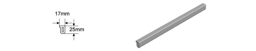 Steel H-bar spacer dimensions